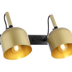 Изображение Настенно-потолочный спот TR97106/2 GD/BK золото/черный E27*2 max 40W D130*223*273