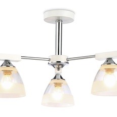 Изображение Подвесная люстра TR9091/3 WH/CH белый/хром E27*3 max 40W D570*270