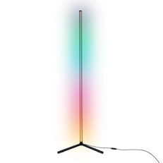 Изображение Светильник светодиодный напольный RGB с пультом FL8027 BK черный LED 20W RGB D32*1650 (ПДУ РАДИО 2.4G)