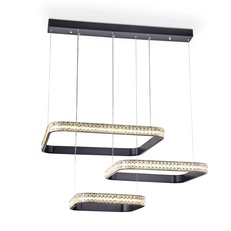 Изображение Подвесной светодиодный светильник с пультом FA6166 BK черный 131W 720*500*900 (ПДУ РАДИО 2.4)