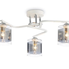 Изображение Потолочный светильник TR303217/3 WH/CH/SM белый/хром/дымчатый E27*3 max 60W D540*250