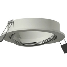 Изображение Корпус светильника встраиваемый поворотный для насадок D70mm C7653 SGR серый песок D106*H25mm MR16 GU5.3