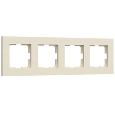 Изображение Рамка на 4 поста Slab (айвори матовый) W0042962