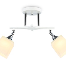 Изображение Подвесной светильник TR303062/2 WH/CH/FR белый/хром/белый матовый E27/2 max 40W 560*145*260