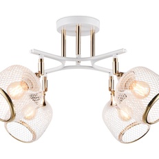 Изображение Подвесная люстра TR80175/4 WH/FGD белый/золото E27/4 max 40W D640*260