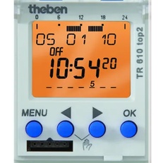Изображение Таймер цифровой недельный Theben TR 610 top2 24V (6104100)
