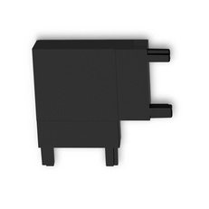 Изображение Коннектор угловой для накладного шинопровода Magnetic Ultra Slim GV1116 BK черный угловой коннектор для накладного шинопровода 36*36*6