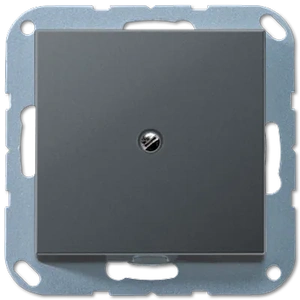 Изображение Вывод кабеля с суппортом A Flow антрацит матовый A590BFAANM Jung