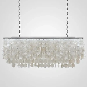 Изображение Люстра Rectangle Shell Chandelier 2 Cascades By Imperiumloft