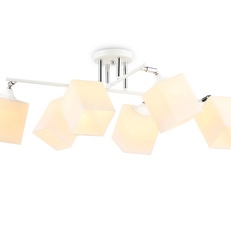 Изображение Подвесная люстра TR303088/6 WH/CH/FR белый/хром/белый матовый E27/6 max 40W 840*620*260