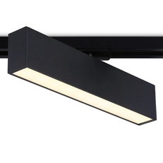Изображение Трековый однофазный светодиодный светильник GL6765 BK черный LED 12W 3000K 300*22*48