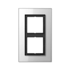 Изображение Рамка на 2 поста LS plus стекло белое LSP982GLWW Jung