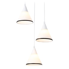 Изображение Подвесной светильник TR3167/3 WH/BK белый/черный E27/3 max 60W D360*1000