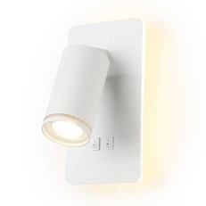 Изображение Настенный светильник с выключателем FW2465 WH белый LED 4200K 9W 185*105*150