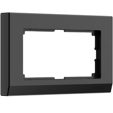 Изображение Рамка для двойной розетки (черный) W0081808