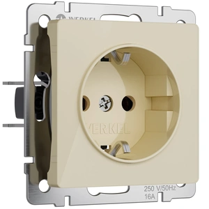 Изображение W1171043/ Розетка с заземлением (айвори акрил) W1171043