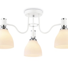 Изображение Потолочный светильник TR303302/3 WH/CH/FR белый/хром/белый матовый E27*3 max 60W D600*270