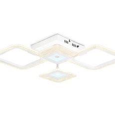 Изображение Потолочный светодиодный светильник с пультом FA4281/4 WH белый 56W 3000K+6400K/4200K/6400K+3000K 525*525*75 (ПДУ ИК)