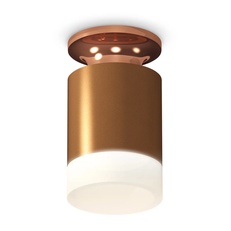 Изображение Комплект накладного светильника с акрилом XS6304153 SCF/PPG/FR кофе песок/золото розовое полированное/белый матовый MR16 GU5.3