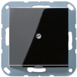 Изображение Вывод кабеля с суппортом А500 черный глянцевый A590ASW A 500 Jung