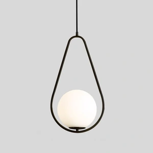 Изображение Подвесной Светильник Hoop Drop Black By Imperiumloft