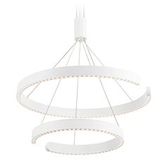 Изображение Подвесной светодиодный светильник FL5884/2 WH белый 45W 3000K/4200K/6400K D600/400*1200 (без ПДУ)