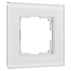 Изображение Рамка на 1 пост Senso (белый, стекло soft-touch) W0013101