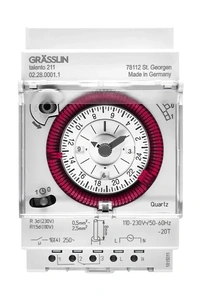Изображение Электромеханический таймер Grasslin Talento 211 (02.28.0001.1)