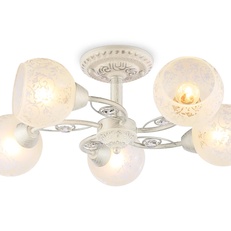 Изображение Потолочная люстра TR3062/5 WH/SL/FR белый/серебро/белый матовый E27/5 max 40W D615*245