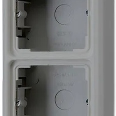 Изображение Коробка двойная для накладного монтажа CD серый CD582AGR CD 500