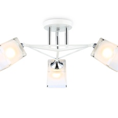 Изображение Подвесной светильник TR303071/3 WH/CH/FR белый/хром/белый матовый E27/3 max 40W D560*250