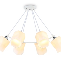 Изображение Подвесная люстра TR303159/6 WH/CH/FR белый/хром/белый матовый E27/6 max 40W D670*410