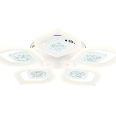 Изображение Потолочный светодиодный светильник с пультом FA4292/5 WH белый 120W 3000K+6400K/4200K/6400K+3000K D680*80 (ПДУ ИК)