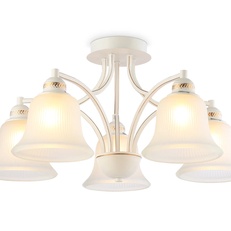 Изображение Потолочная люстра TR3050/5 WH/GD/FR белый/золото/белый матовый E27/5 max 40W D630*320