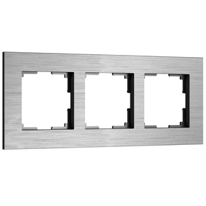 Изображение Рамка на 3 поста  AluMax (алюминий) W0033506