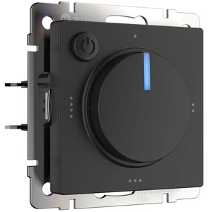 Изображение Терморегулятор электромеханический для теплого пола (черный матовый) W1151108