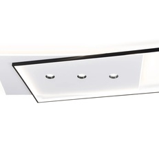 Изображение Потолочный светодиодный светильник FL5066 WH/BK белый/черный 135W 3000K-6400K+4200K 1100*650*60 (ПДУ РАДИО 2.4G)