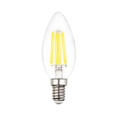 Изображение Филаментная светодиодная лампа C37 Лампа Filament LED C37-F 6W E14 3000K (60W)