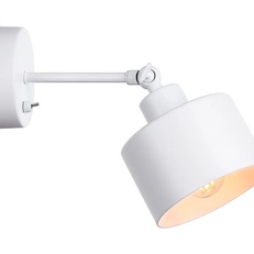 Изображение Накладной спот с выключателем в стиле лофт TR8135 WH белый E27 max 40W D120*290