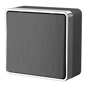 Изображение Выключатель одноклавишный проходной Gallant (графит рифленый) W5012004