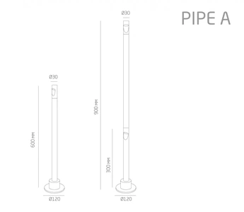 Изображение Парковый светильник освещения пешеходных дорожек PIPE-A