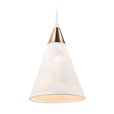 Изображение Подвесной светильник TR8429 WH/FGD белый/золото E27 max 40W D180*800