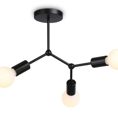 Изображение Потолочный светильник в стиле лофт TR8027/3 BK черный E27*3 max 40W D400*390
