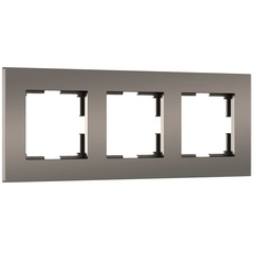 Изображение Рамка на 3 поста Slab (бронза матовый) W0032963