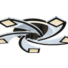 Изображение Потолочный светодиодный светильник с пультом FA4478/5 BK черный 90W 3000K+6400K/4200K/6400K+3000K D620*75 (ПДУ ИК)