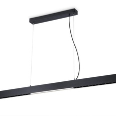 Изображение Подвесной светодиодный светильник FL5966 BK черный 48W 4200K 1200*35*1305 (Без ПДУ)