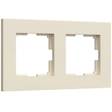 Изображение Рамка на 2 поста Slab (айвори матовый) W0022962