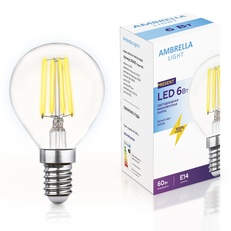 Изображение Филаментная светодиодная лампа G45 204215 Filament LED G45-F 6W E14 4200K (60W)