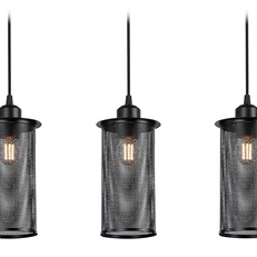 Изображение Подвесной светильник в стиле лофт TR8164/3 BK черный E27*3 max 40W 580*102*1060