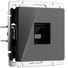 Изображение Розетка Ethernet RJ-45 (черный акрил) W1181048